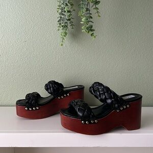 ✨Steve Madden | New Without Tags | Fauna Clog Platform Sandals | Braided | NWOB